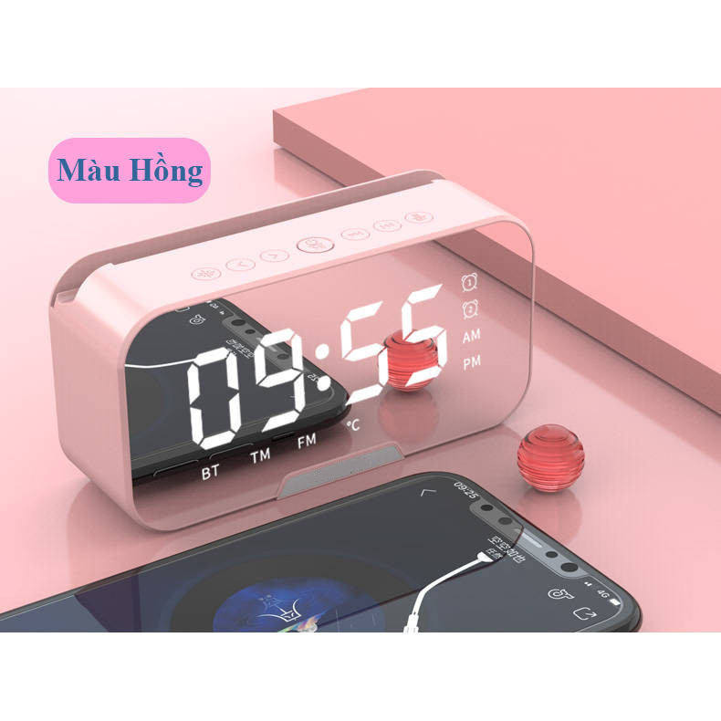 Đồng Hồ Loa HYJ-G10 Bluetooth Đa năng Mặt Gương Phát nhạc - Đài FM - Báo Thức