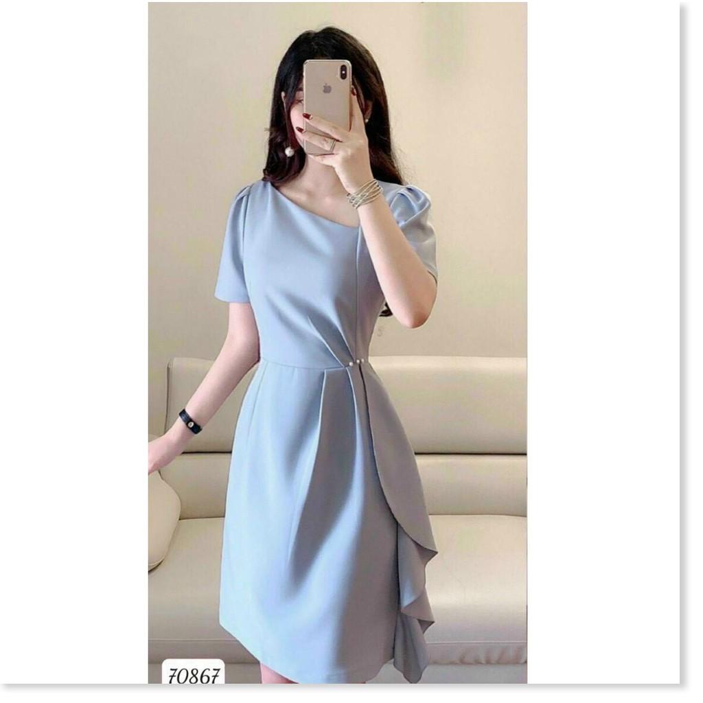ĐẦM UMI ĐÍNH CƯỜM,THIẾT KẾ HỌA TIẾT TRƠN NHƯNG KHÔNG KÉM PHẦN SANG TRỌNG THỜI TRANG VINA 1HIT FASHION