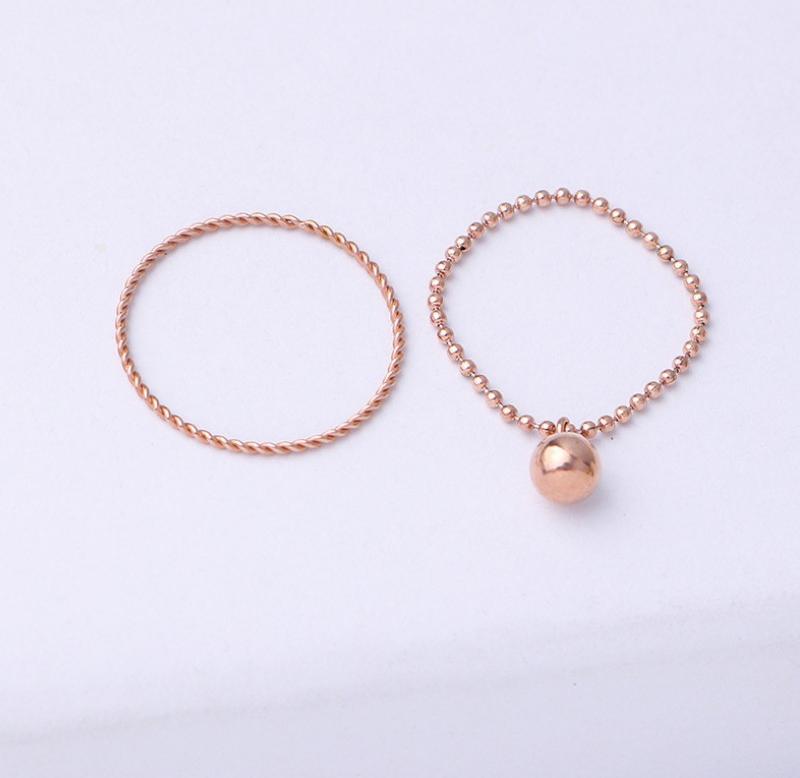 Bộ 2 Nhẫn Titan Ko Đen TT 2530