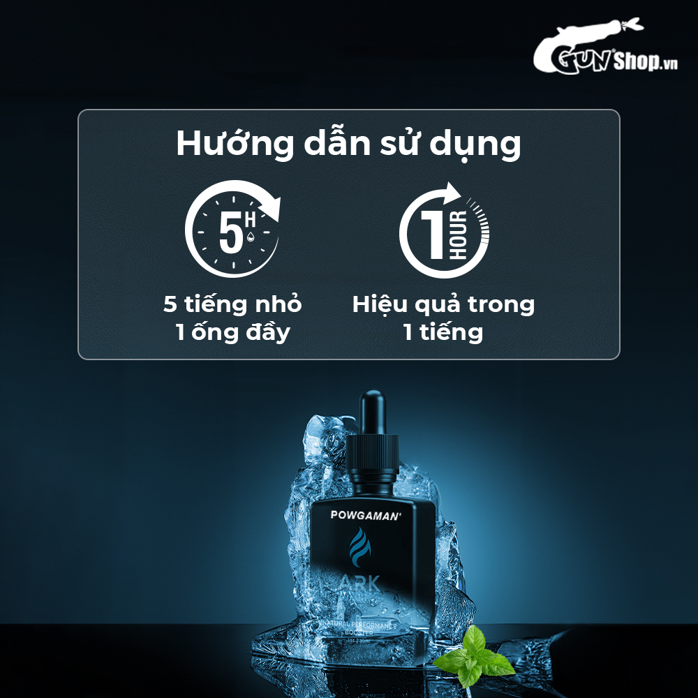 Tinh chất gia tăng cảm xúc Powgaman Ark Drops - Chai 30ml