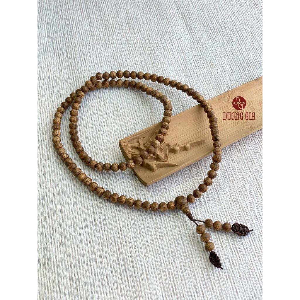Vòng trầm hương 108 hạt 6mm của Trầm Hương Dương Gia phong thủy hút lộc kỵ tà - Hàng Tốc L1 Quảng Nam