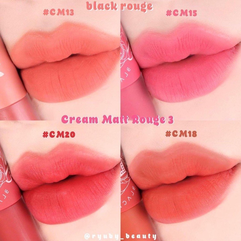 Son Kem Lì, Mịn Môi Black Rouge Cream Matt Rouge 5g