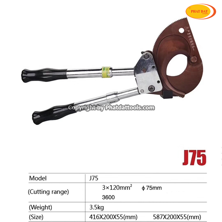Kìm Cắt Cáp Nhông PADA J75