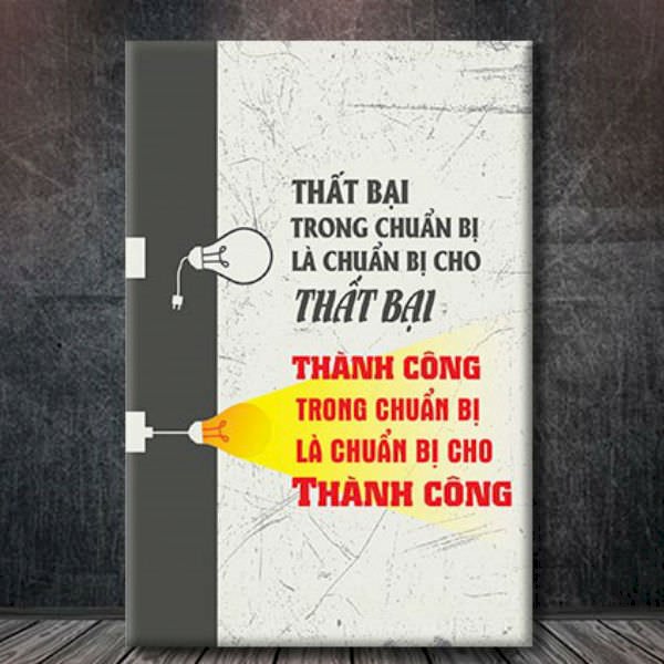 Tranh Tạo Động Lực "Thất Bại Trong Chuẩn Bị Là Chuẩn Bị Cho Thất Bại" - W253