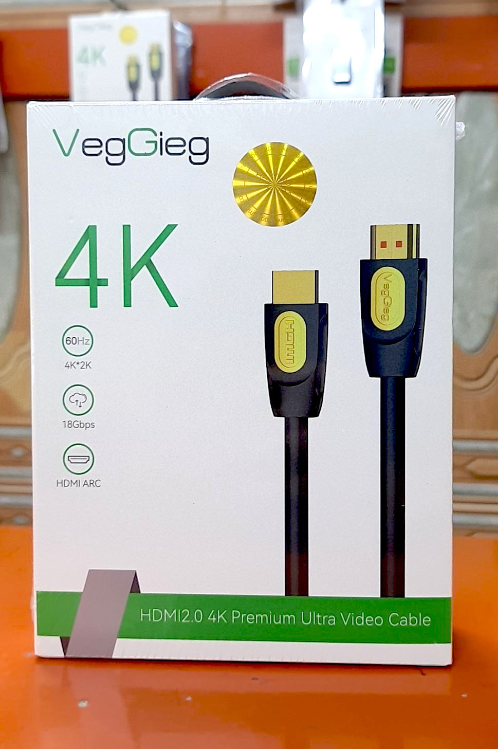 Cáp HDMI 2.0 dài 25m, 30m VEGGIEG 4K 60HZ có IC khuếch đại