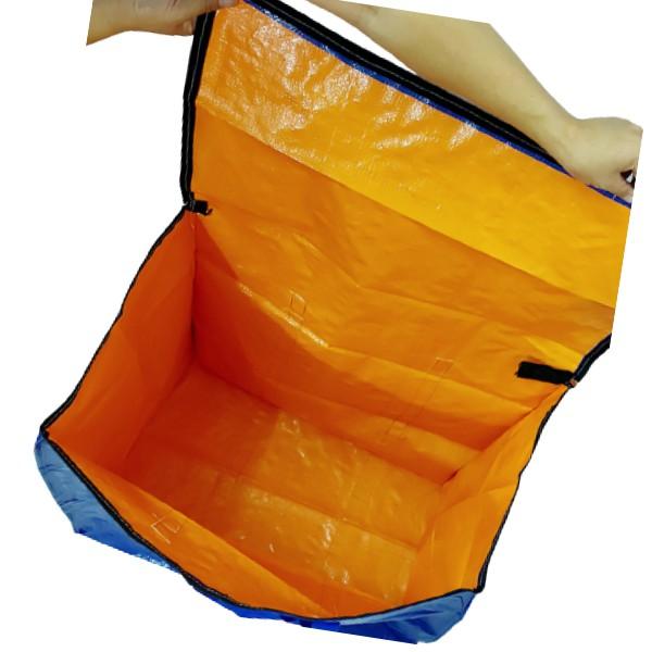 { Giá sốc} Túi bạt/ túi dứa có dây kéo đựng đồ/quần áo chịu lực trên 25kg { nhiều size