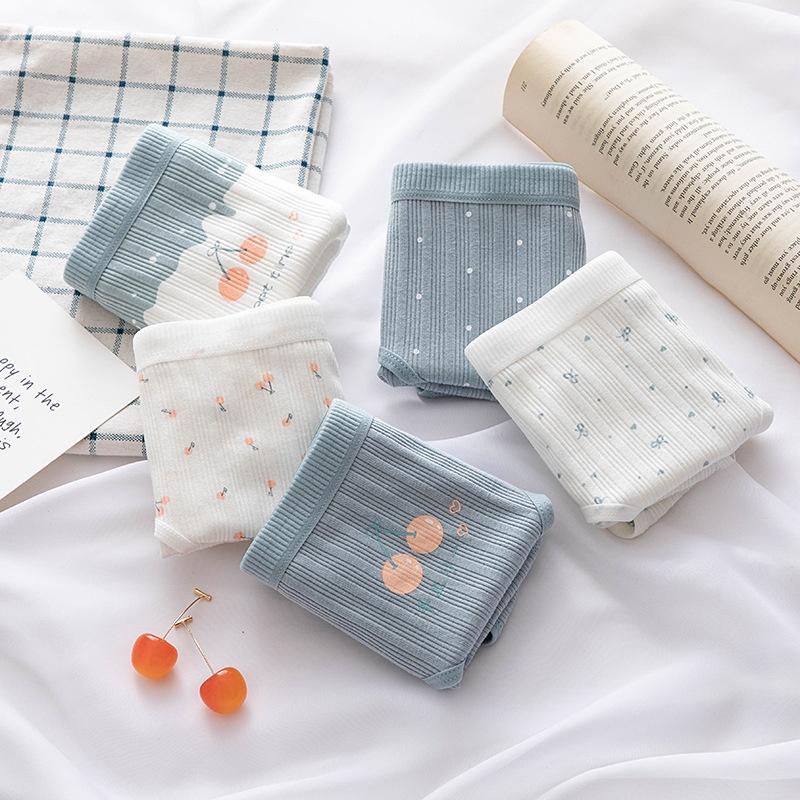 Quần Lót Nữ Cotton Kháng Khuẩn Cherry Ngang Eo . Hàng Loại Đẹp.