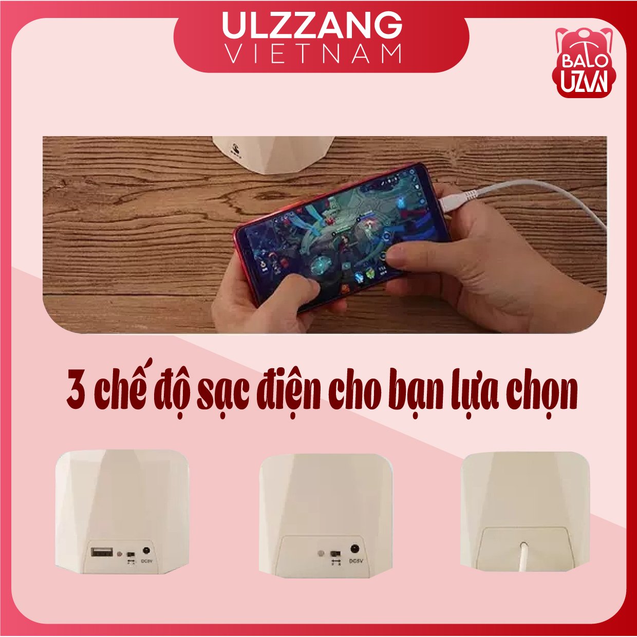 Đèn học để bàn chống cận tích điện , đèn mini cảm ứng đa năng cho bé 3 chế độ sáng.