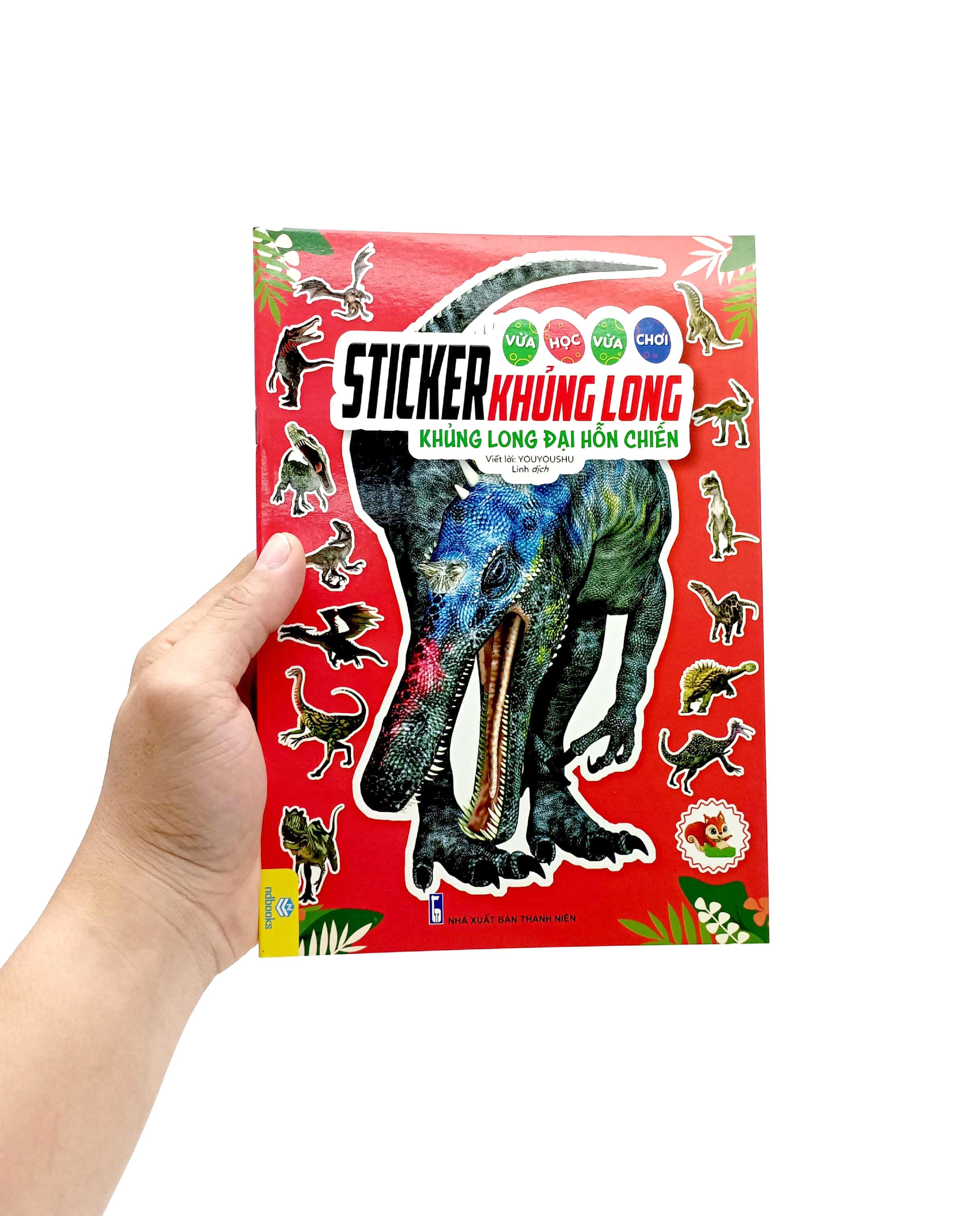 Vừa Học Vừa Chơi - Sticker Khủng Long - Khủng Long Đại Hỗn Chiến