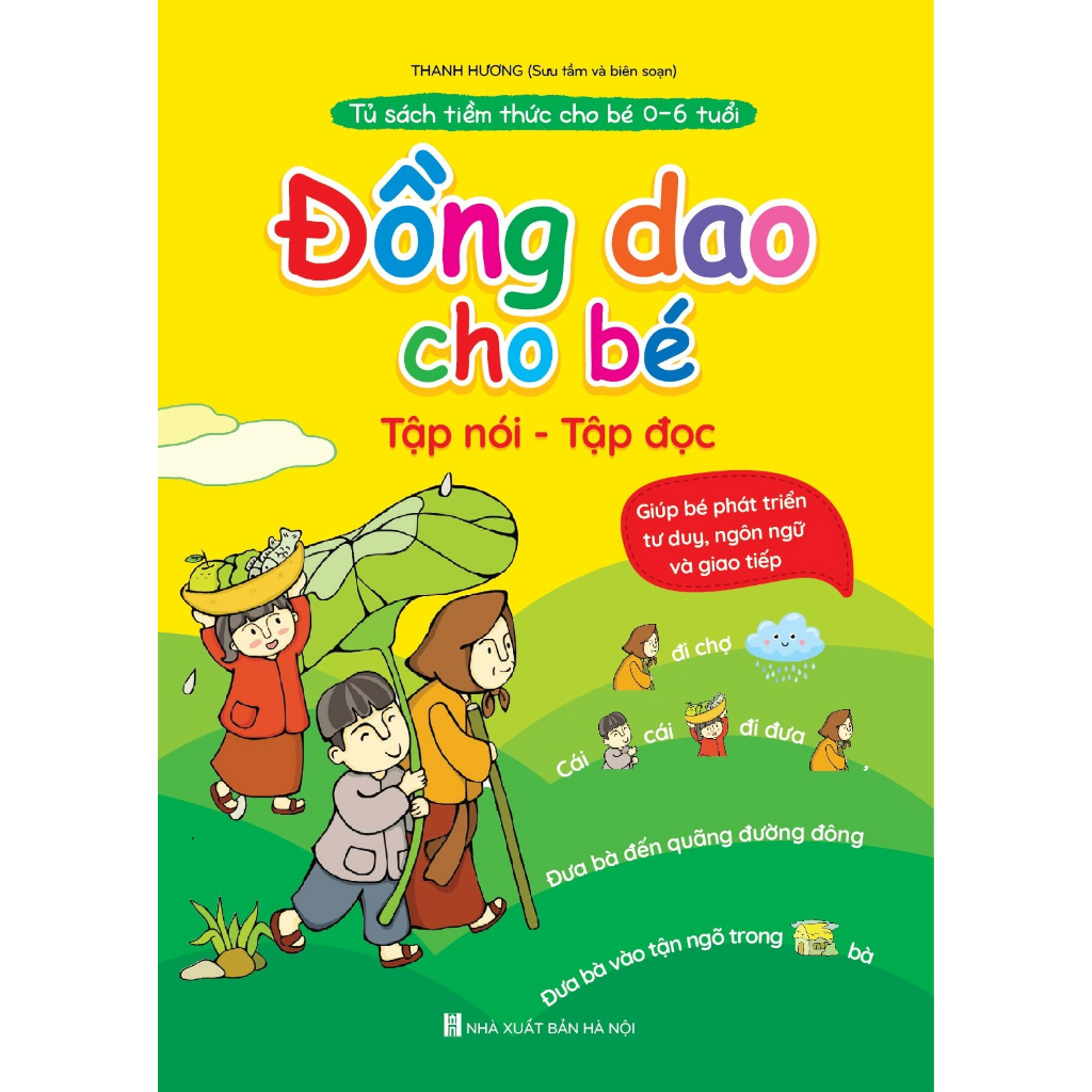 Sách - Thơ truyện đồng dao câu đố truyện tiềm thức cho bé tập nói tập đọc
