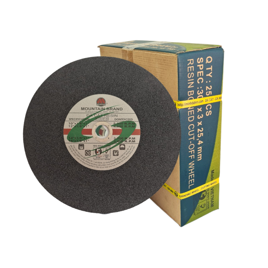 (1 Viên) Đá Cắt Sắt Núi 09 (MOUTAIN) 300x3x25.4mm Cắt Sắc Bén, Bền Bỉ, Ít Hao Mòn Và Độ Chính Xác Hoàn Hảo | TOPWIN Official Store