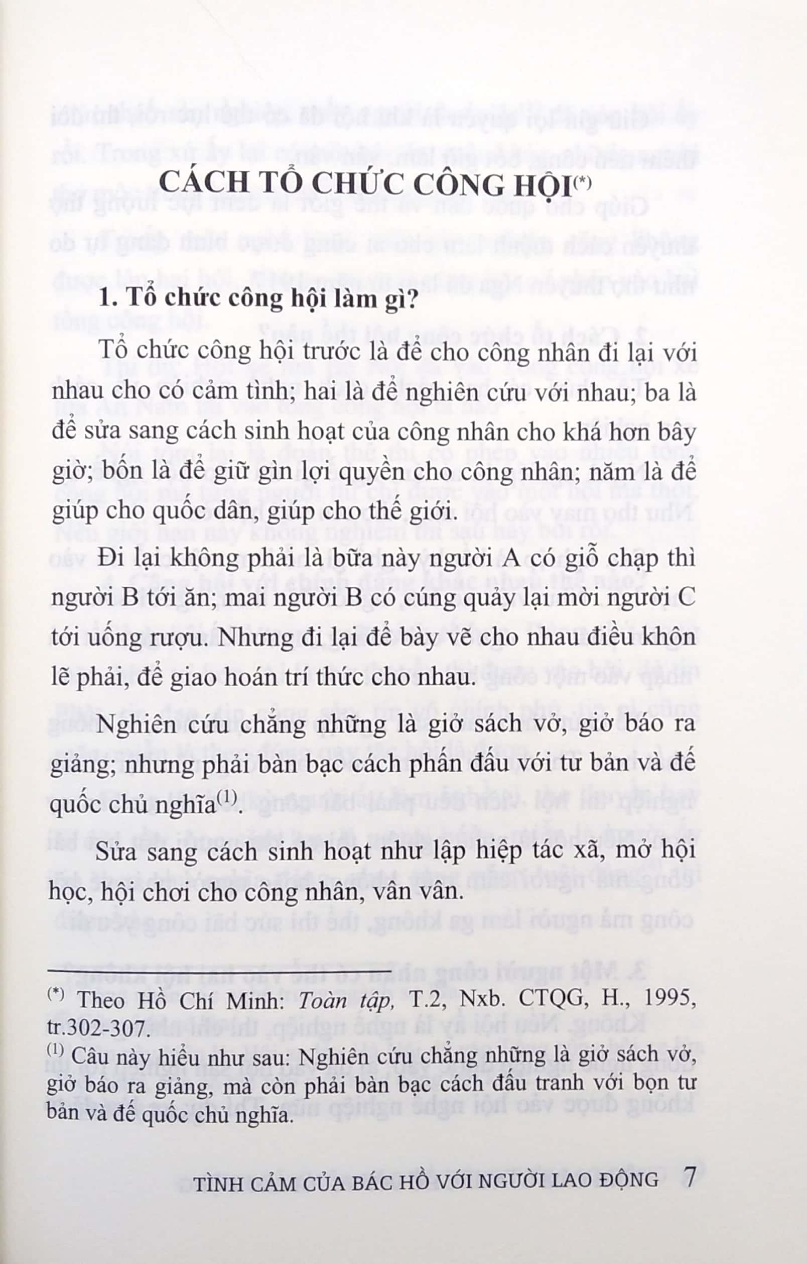 Noi Theo Gương Sáng Bác Hồ - Tình Cảm Của Bác Hồ Với Người Lao Động