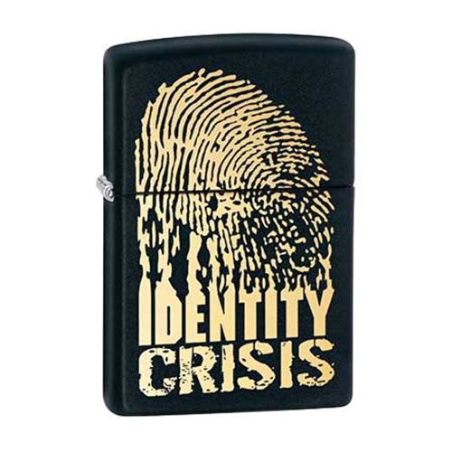 Bật Lửa Zippo 28295 - Bật Lửa Zippo Identity Crisis Black Matte