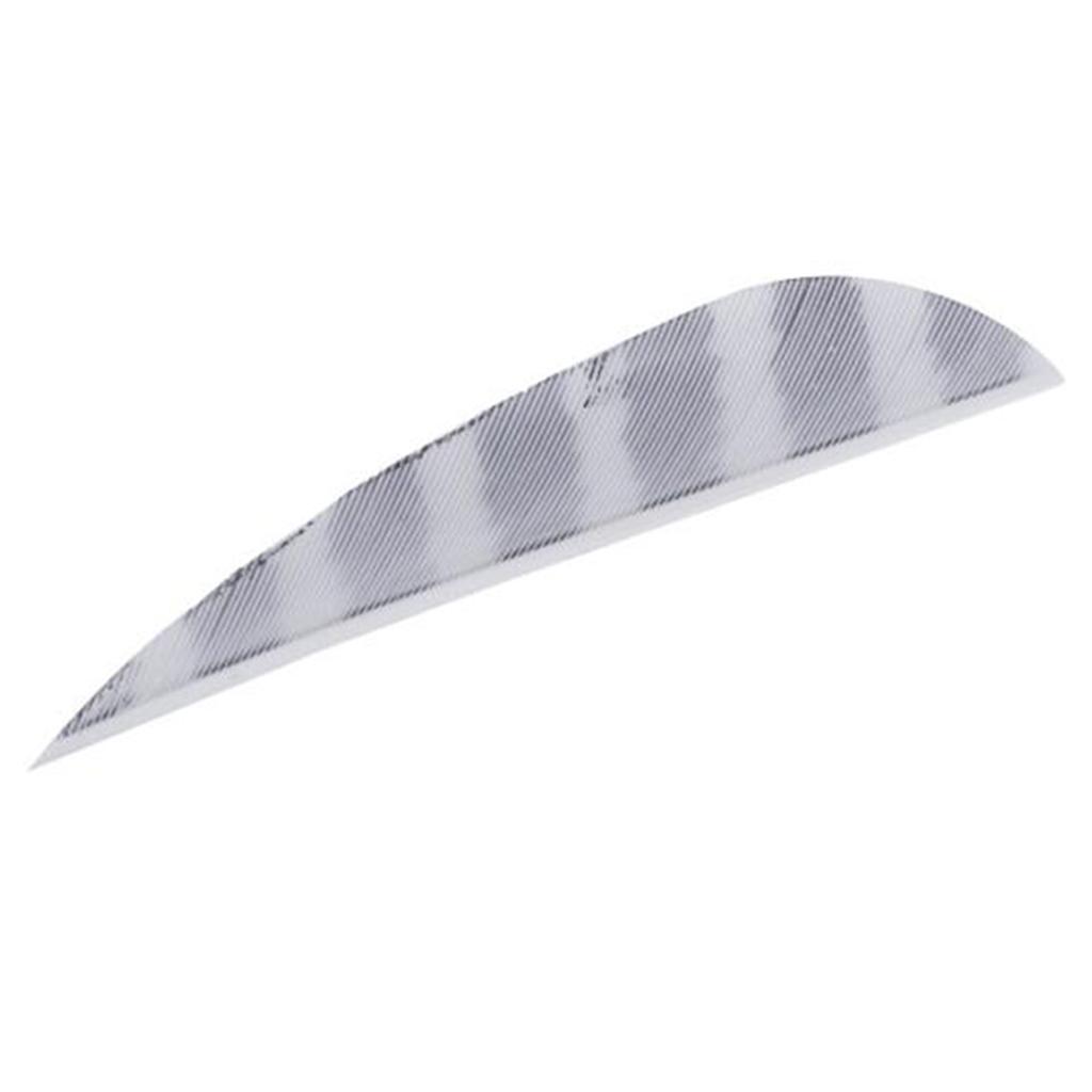 12 Pieces Archery Arrow Vanes, Turkey Feather Vane 3 Inch Fletching for DIY Arrow Shafts, Waterdrop Shape