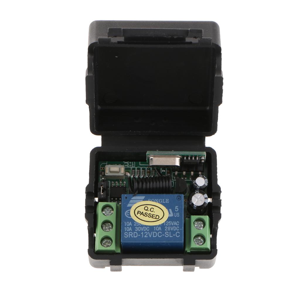 1CH Wireless RF Remote Control Switch Transmitter + Receiver 01 AB Button