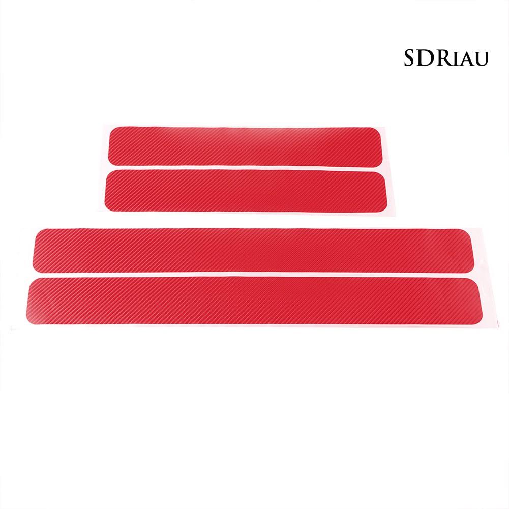 Set 4 Miếng Dán Chống Trầy Hiệu Ứng 3d Cho Cửa Xe Ô Tô