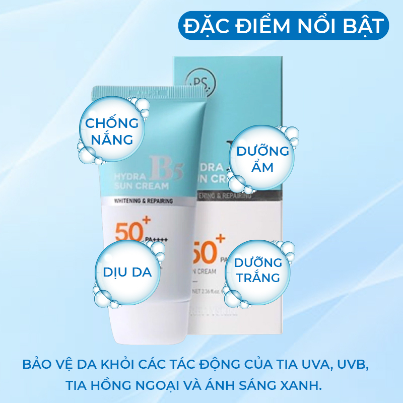 Kem Chống Nắng Bảo Vệ Phục Hồi Dưỡng Trắng B5 PRETY SKIN Hàn Quốc Hydra B5 Sun Cream 70ML(không xuất hóa đơn đỏ )