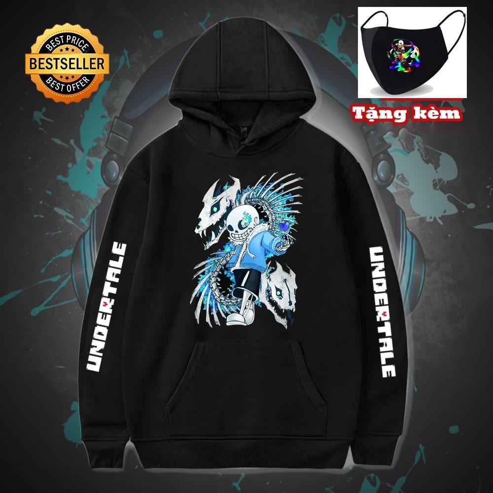 Áo Sans BST 10 Mẫu Áo Hoodie Sans Undertale - áo thun khẩu trang in hình sans sieu chất