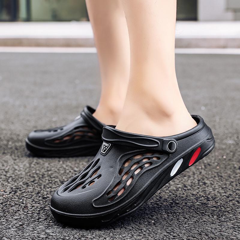 Mùa hè unisex guốc dép giày giày nam Color: black Shoe Size: 36