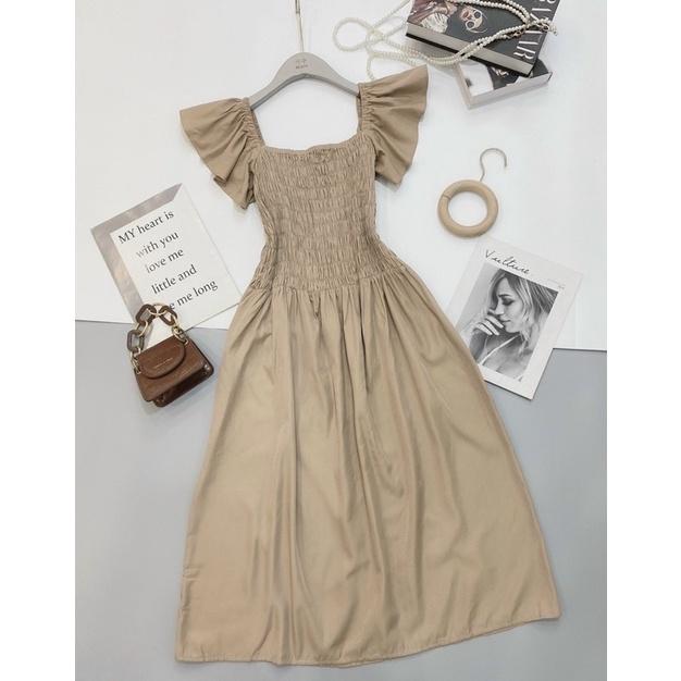Váy suông chun ngực cánh tiên