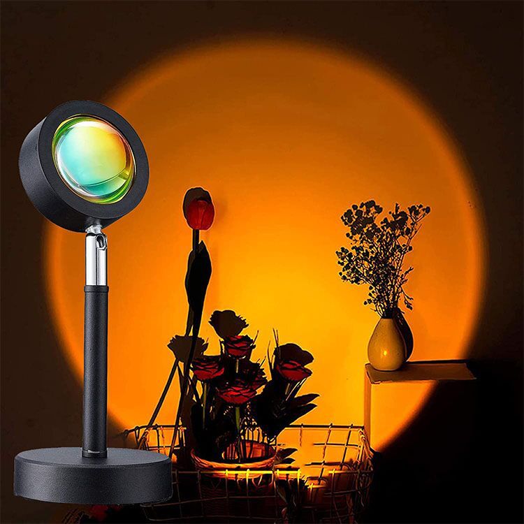 Đèn hoàng hôn Sunset Lamp 4 màu/16 màu hiệu ứng ánh sáng đẹp có remote điều khiển màu thích hợp chụp ảnh sống ảo Tiktok, Livestream