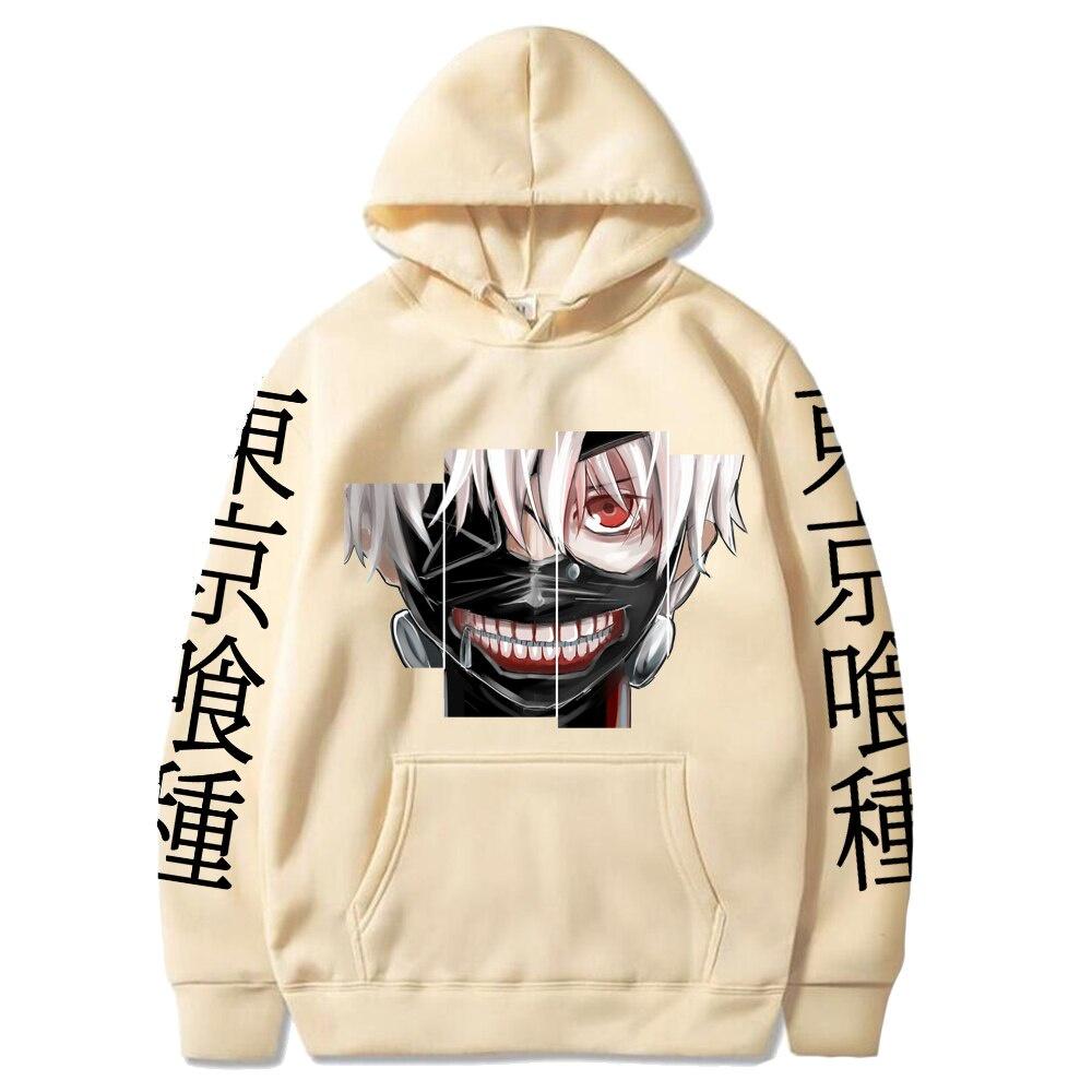 Áo nỉ hoodie in Anime Tokyo Ghoul Hoodie Nam In Áo Nỉ Quá Khổ Harajuku Áo Thun Dài Tay