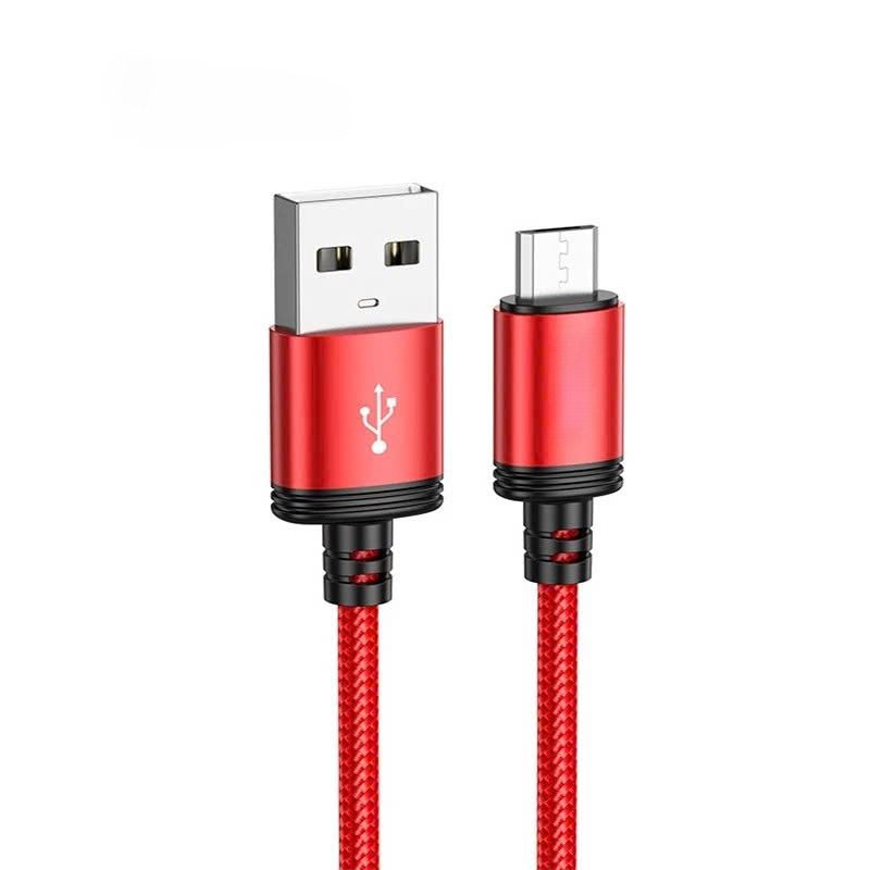 Cáp sạc nhanh 2.4A và truyền dữ liệu cho android Cổng Micro USB Dây Dù Bền Bỉ 1m [Hàng chính hãng] Giao Màu Ngẫu Nhiên