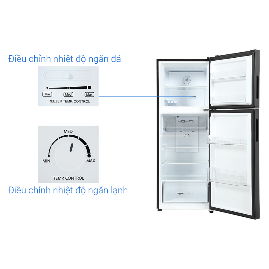 Tủ lạnh Aqua Inverter 245 lít AQR-T259FA - Chỉ giao HCM