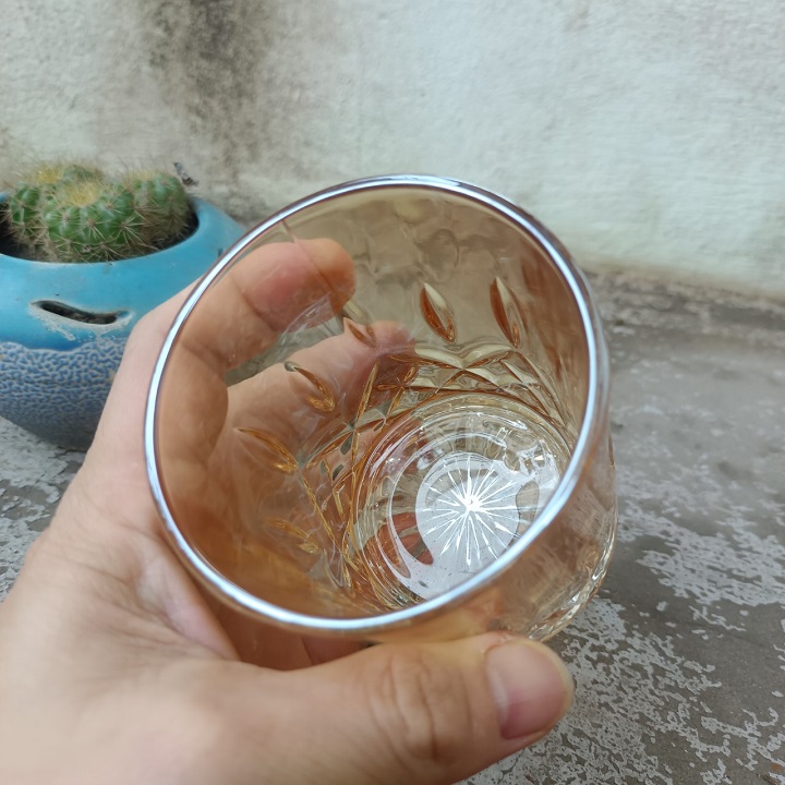 Ly thủy tinh pha lê dung tích 218ml dầy đáy ,uống cocktail cao cấp