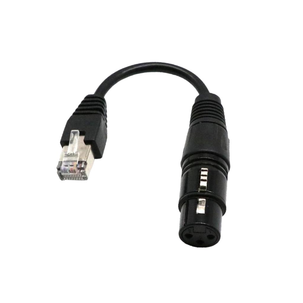 2X 1pc 15cm 3 Pin Female XLR to Male Network Connector for Strips