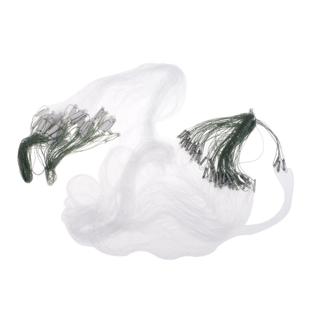 Fishing Net 3 Layers With Monofilament Small Mesh Gill Nylon Hole Size 4x4cm