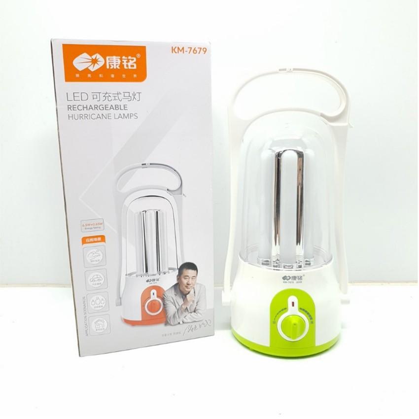 Đèn tích điện kiêm sạc pin dự phòng KM-7679