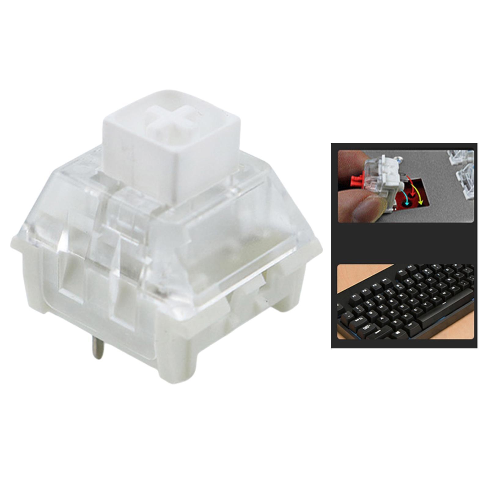 Box Switches for Mechanical Gaming Keyboards 3 Pin Switches IP56 Dust Resistant Clicky Linear Tactile SMD Compatible Plate Mounted