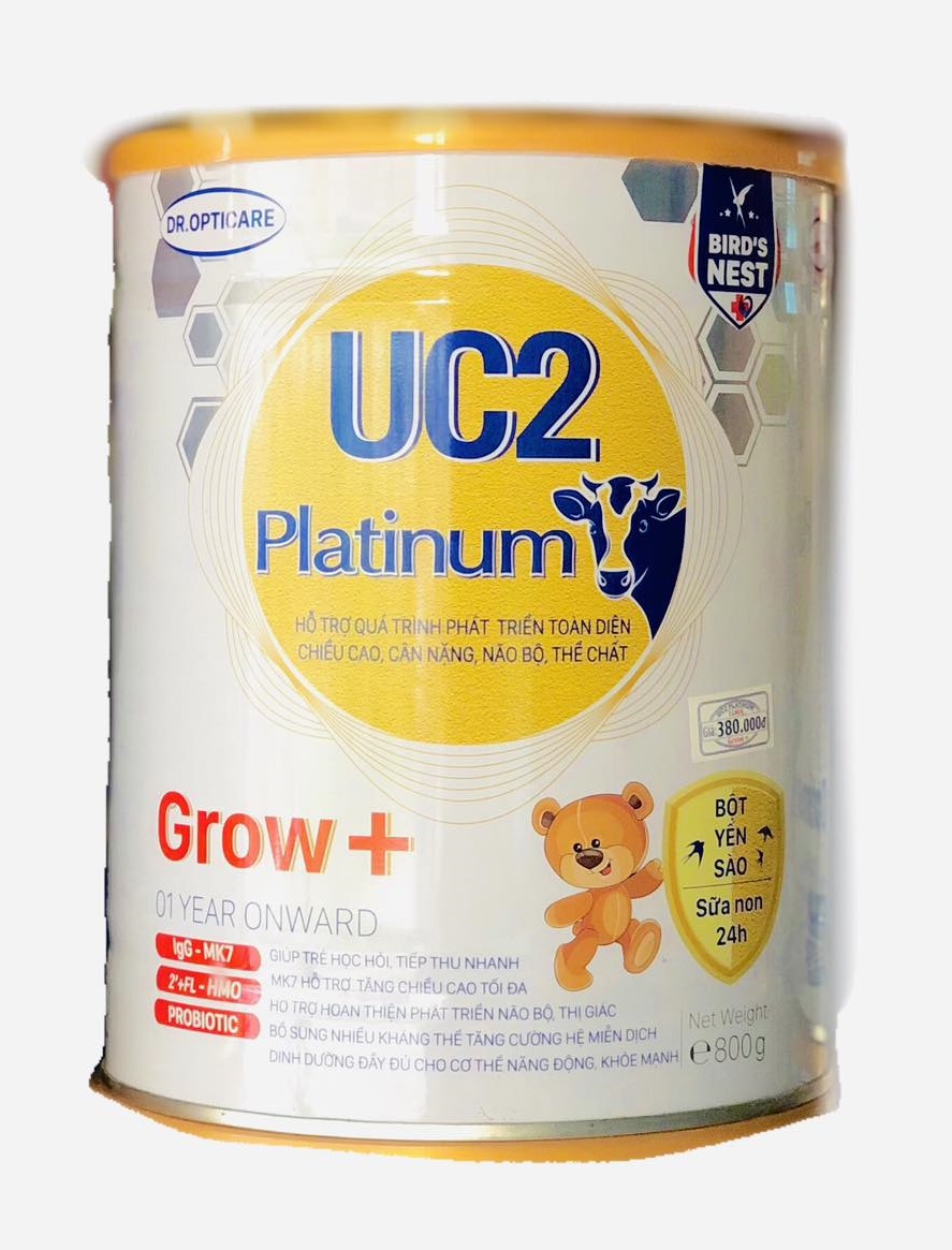 Sữa công thức UC2 Platinum Grow+ lon 800g