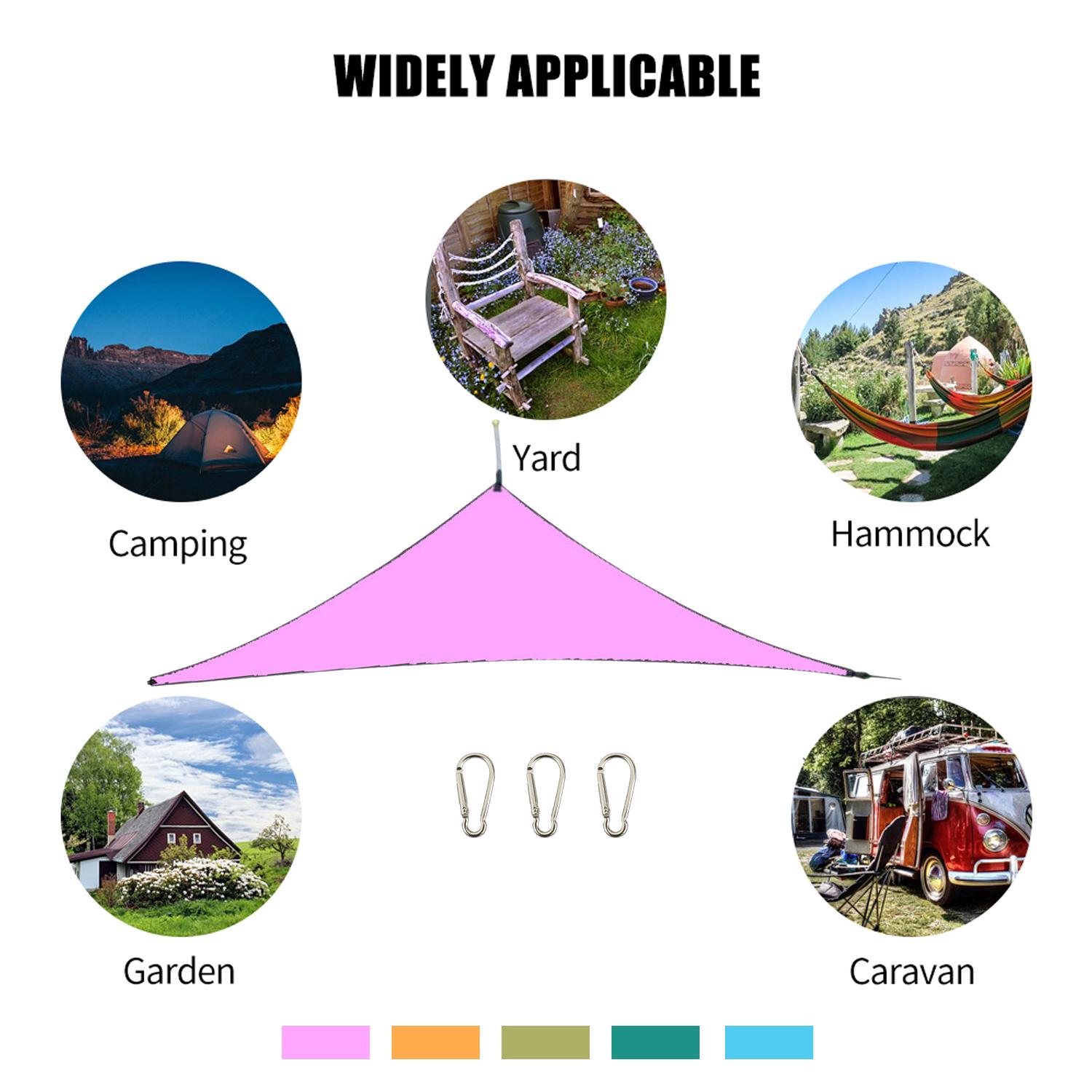 Dù chống mưa chống nắng UV Canopy hình Tam giác 210T nhựa Polyester
