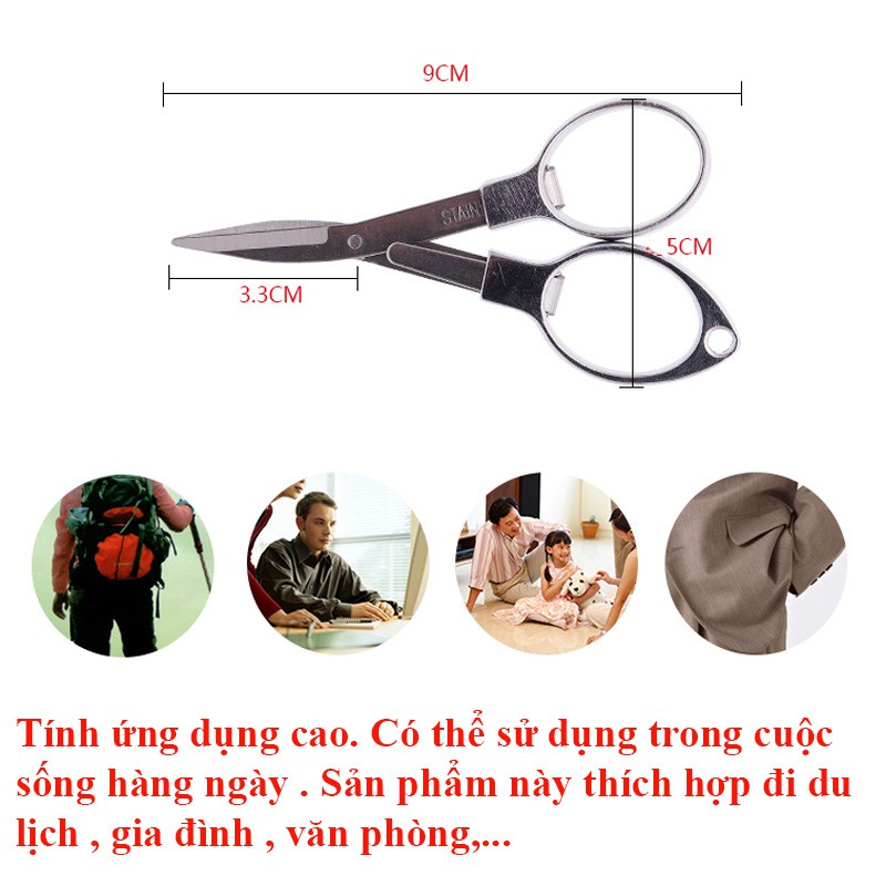 Kéo Cắt Dây Câu Cá Hình Số 8 Gấp Gọn Thiết Kế Thông Minh PK43