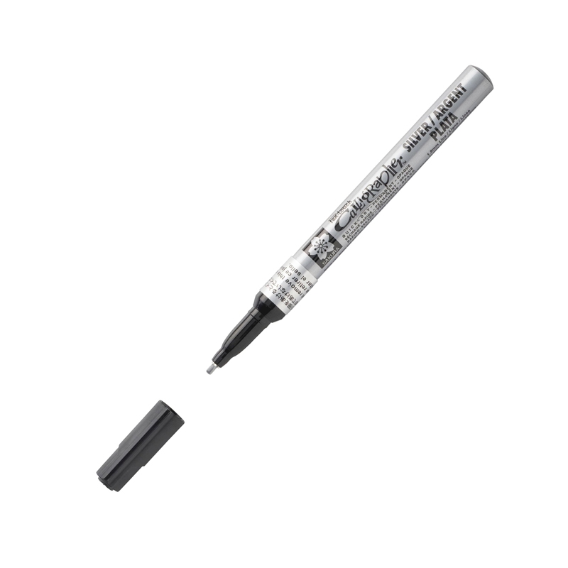 Bút Thư Pháp Sakura Pentouch Calligrapher Fine 1.8mm - Màu Bạc