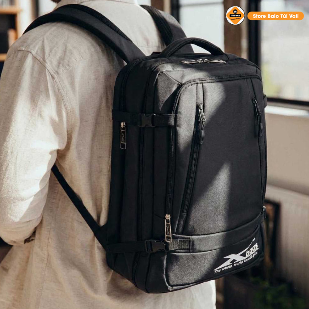 Balo du lịch cao cấp chống nước, balo laptop 17 inch nhiều ngăn Xbags Leader – Balo du lịch thời trang hiện đại, sang trọng, tiện dụng, mở rộng 180 độ, đệm lưng thoáng khí!