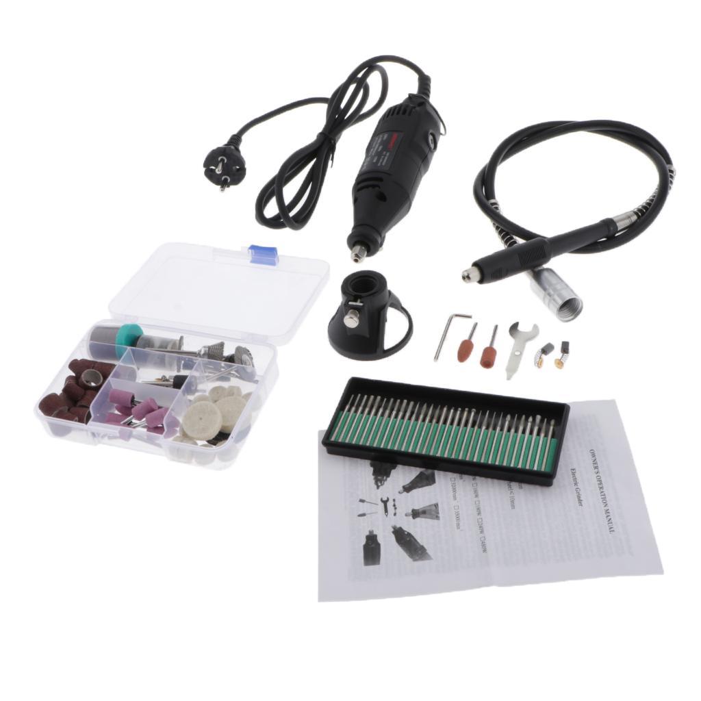 160x Electric Rotary Kit Polishing Drill Grinder Kit 130W with Box EU Plug