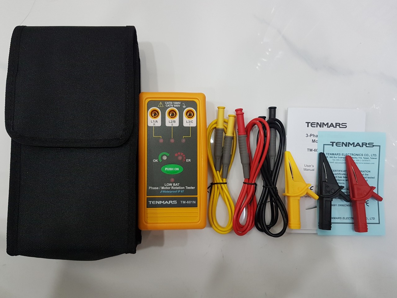 Thiết bị đo kiểm tra thứ tự pha Tenmars TM-601N