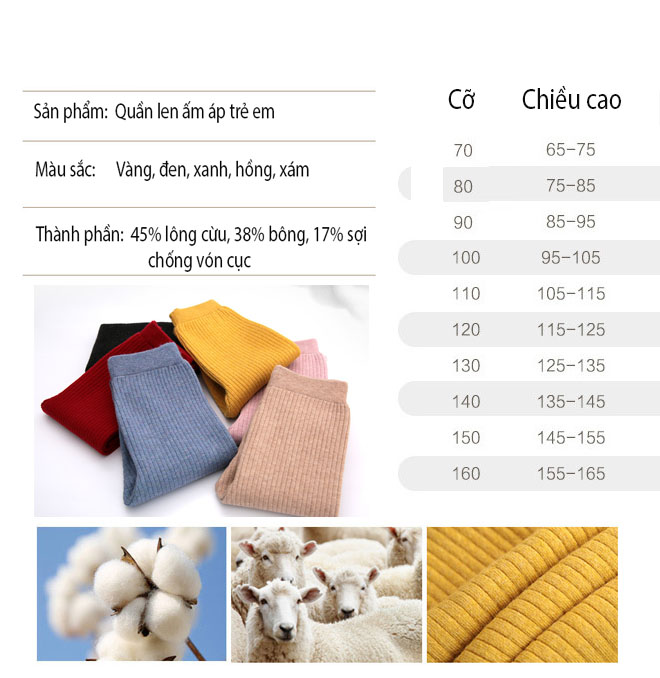 Quần lót nỉ quần mùa đông cho trẻ em ấm áp, quần dài cho bé, quần đi chơi cho bé mùa đông mã JIDIRONG.