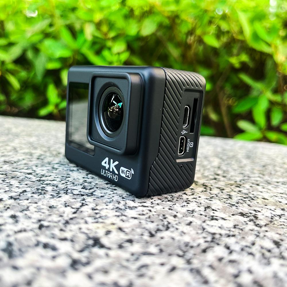 2.0inch 1.4 Máy ảnh hành động 4K 60fps với màn hình điều khiển điều khiển từ xa Thể thao chống nước máy ảnh máy ảnh máy ghi máy thể thao camera cam