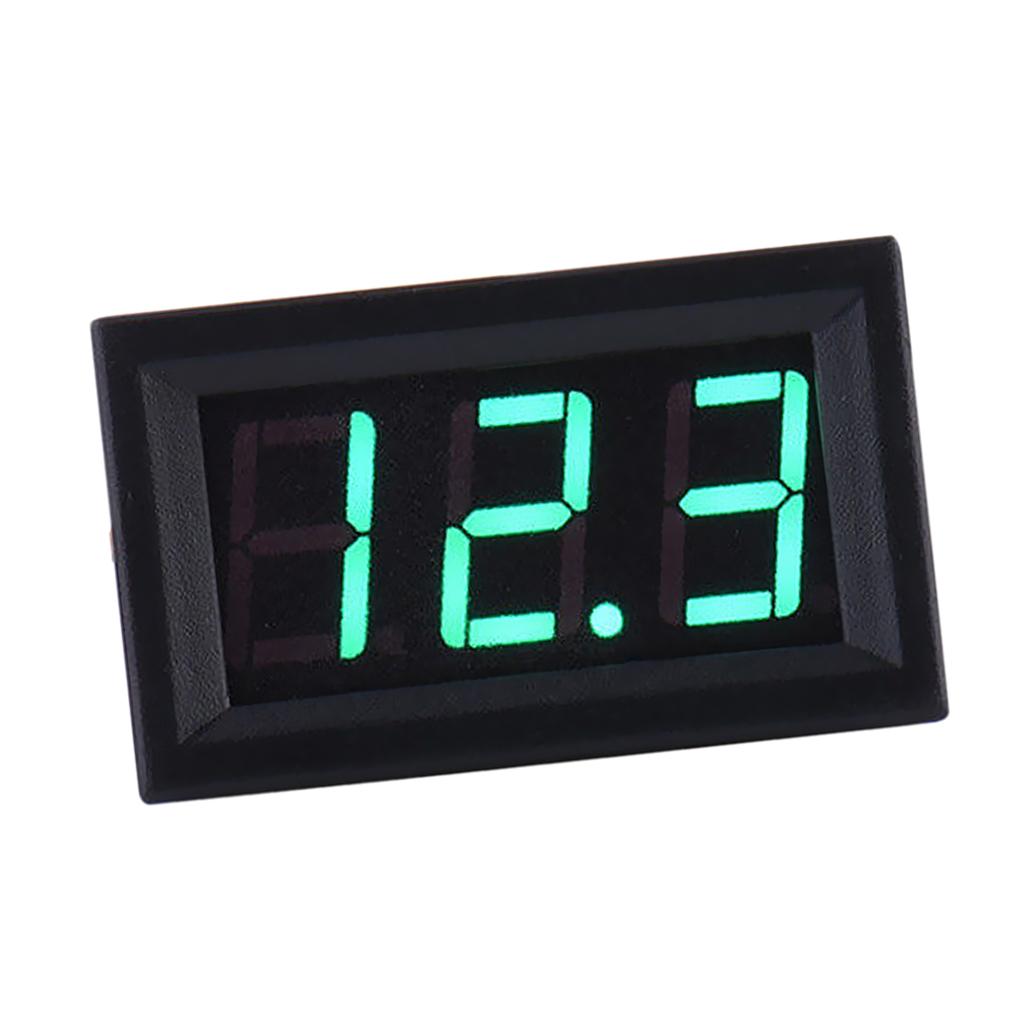 2 Wire DC5-120V Digital Volt Voltage Meter Voltmeter Car Motor 0.56''