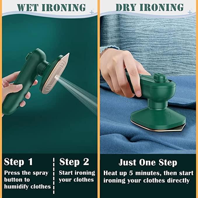 Steamer Micro, Mini Di động Iron Iron Professional Professional Quần áo gia dụng cho quần áo phù hợp cho tất cả các loại quần áo cho gia đình và du lịch
