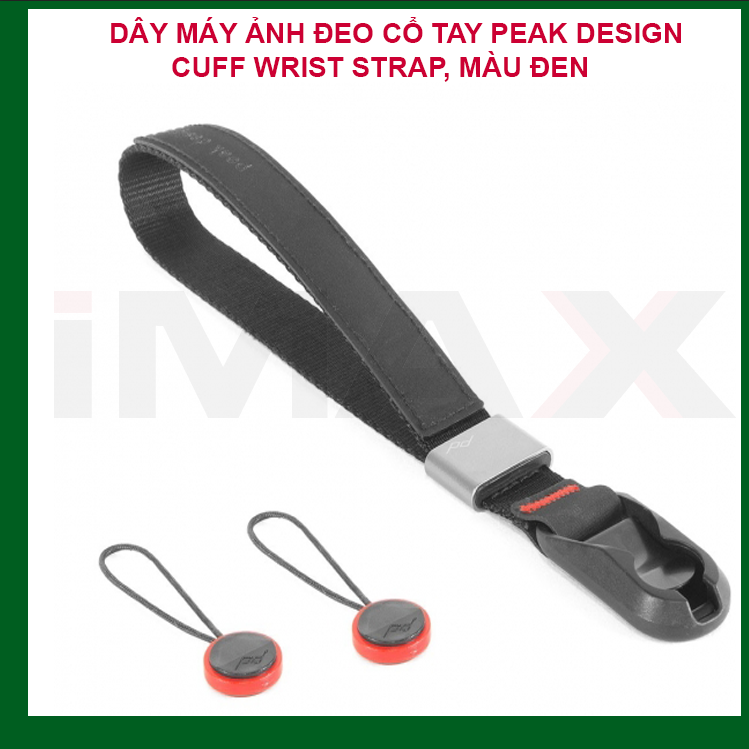 DÂY MÁY ẢNH ĐEO CỔ TAY PEAK DESIGN CUFF WRIST STRAP, BLACK - HÀNG CHÍNH HÃNG