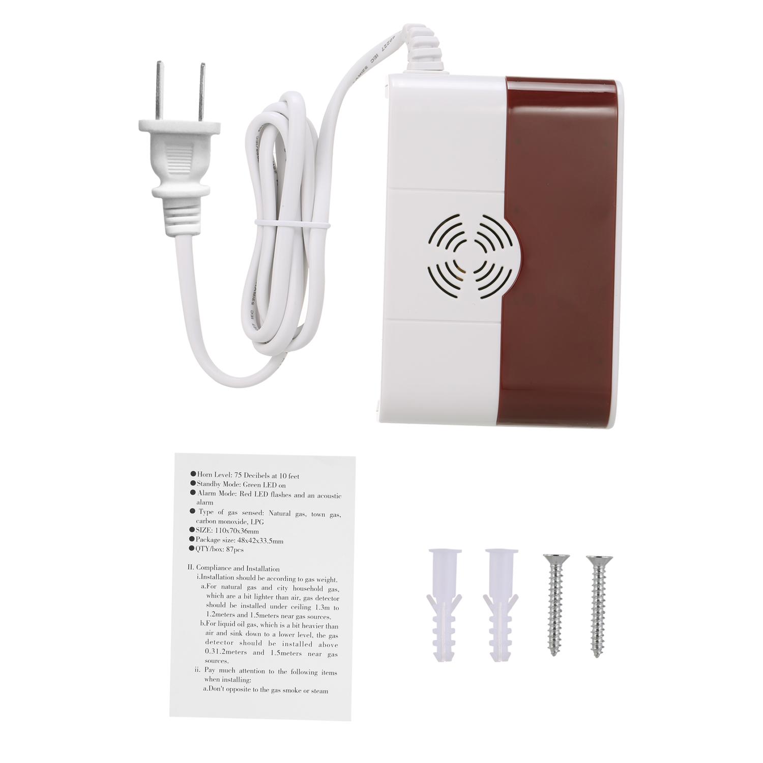 Wireless Independent Combustible Gas Detector 433MHz Natural Liquefied Petroleum Gas CH4 Leak Tester CO Sensor Sniffer with Sound Alarm