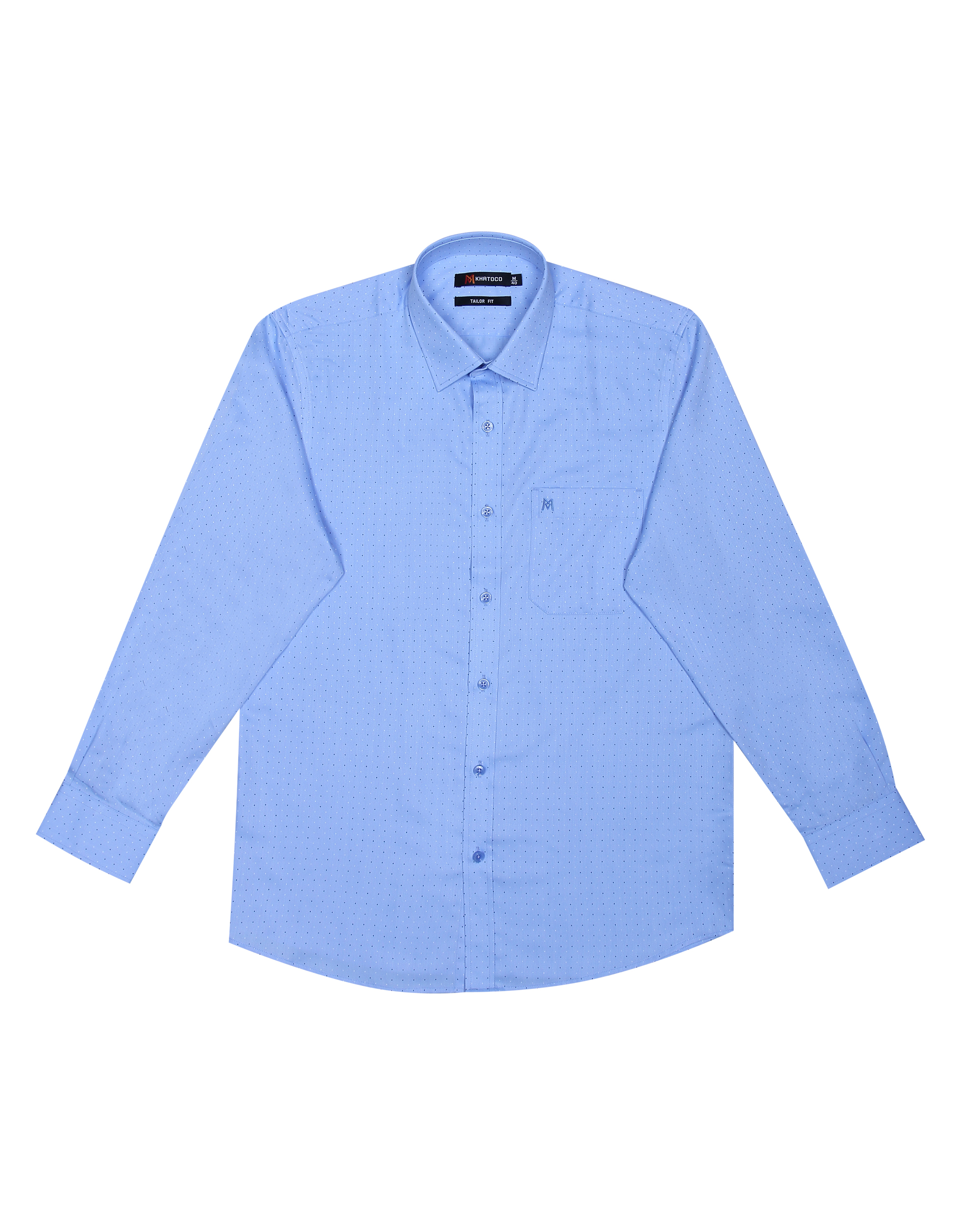 Áo sơ mi nam tay dài form suông Khatoco A1MD498T1-CNIN205-2411-D