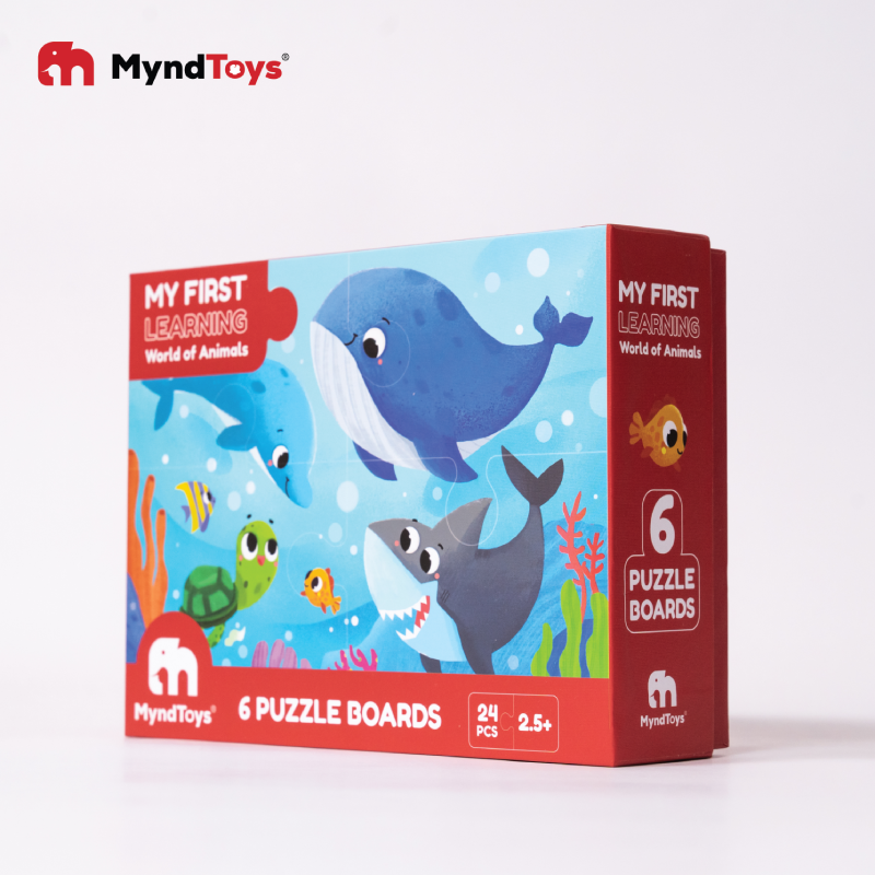 Đồ Chơi Xếp Hình Myndtoys My First Learning - World of Animals Dành Cho Các Bé Trên 3 Tuổi