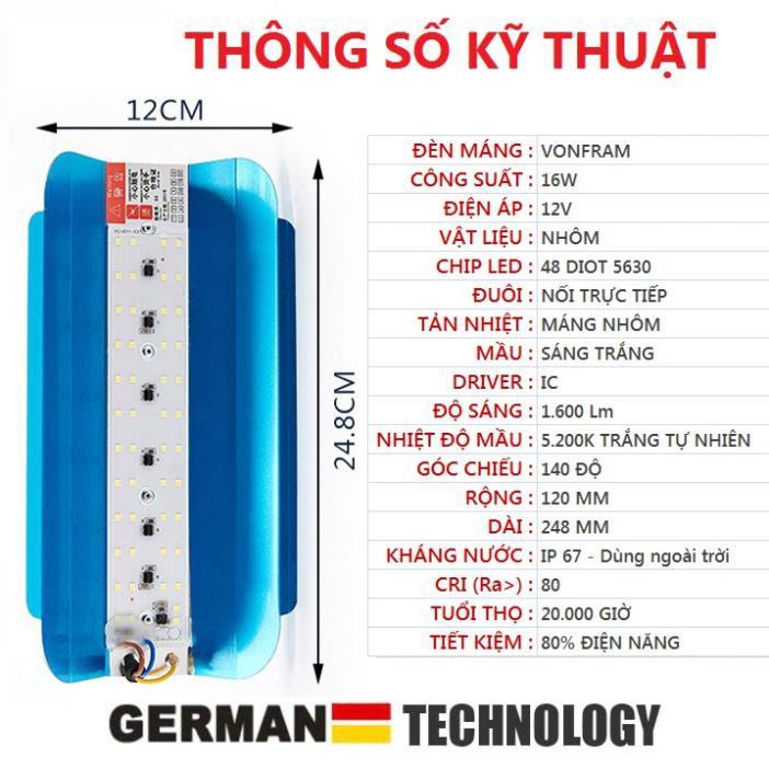 Bóng LED máng 12v-16w, 220v- 40w, 50w, 60w sáng vàng hoặc trắng