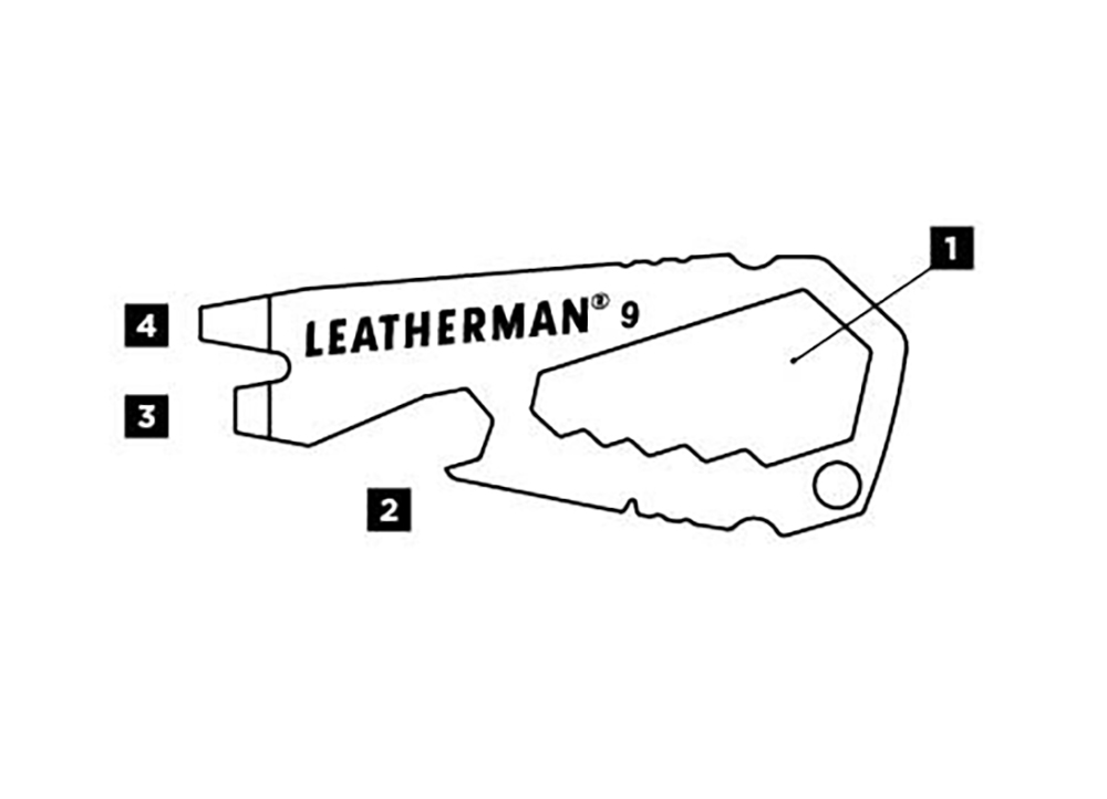 Móc khóa đa năng Leatherman 9, #9 (4 tools)